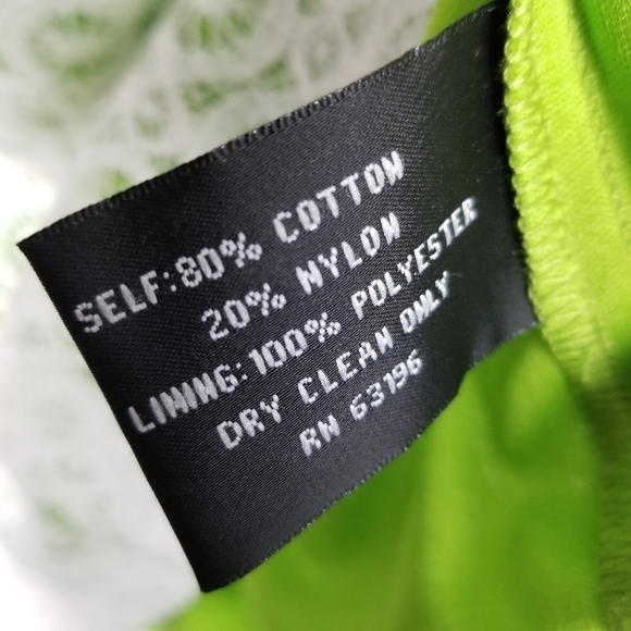 Suzi Chin Lace Overlay Cap Sleeve Mini Dress Cream Green Womens Size 6 Boho - Picture 4 of 7